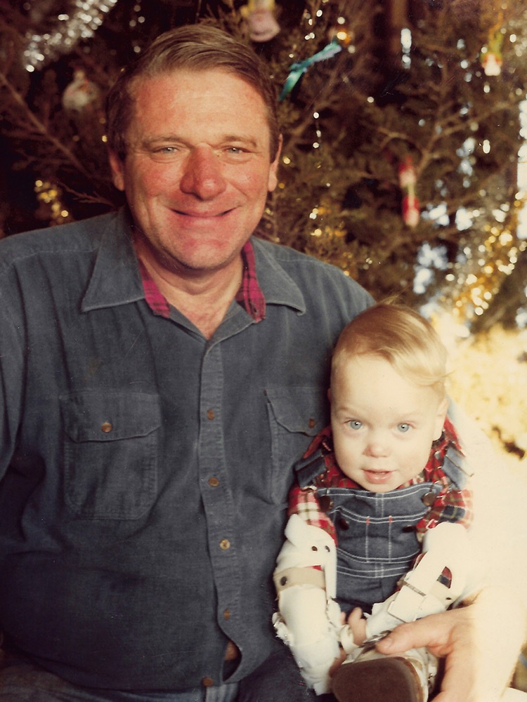 Me and Dad, December, 1982