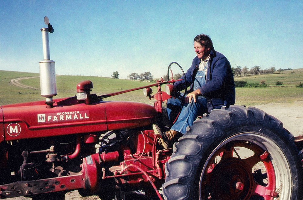 Dad loved his McCormick Farmall tractor